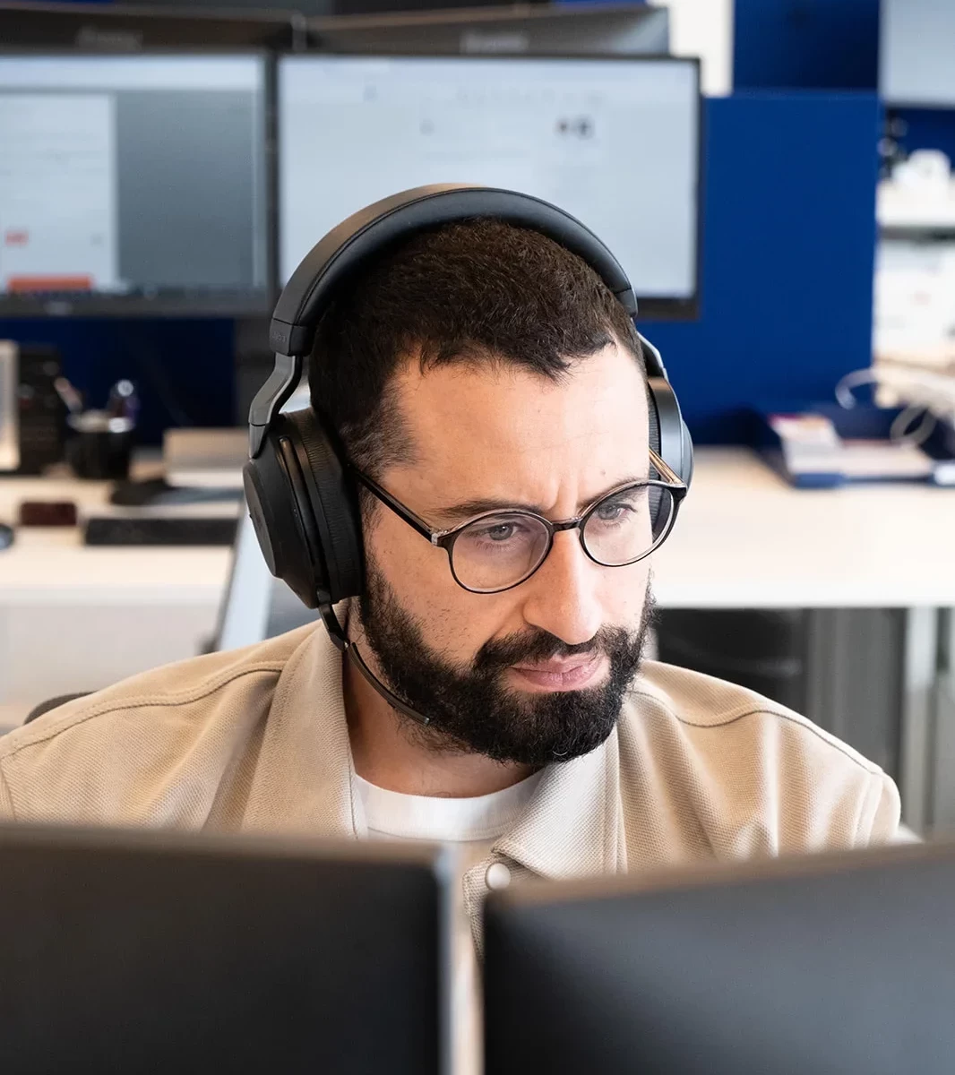A recruiter at work
